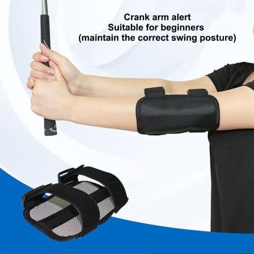 Golf Elbow Brace Arc Corrector Swing Golfer Straight Practice Golf Swing Training Aids Arm Bending Alarm Brace Gesture Alignment