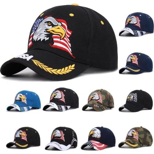 Mens baseball cap womens cap bone mens hat gorras snapback cap male gorra animales Eagle embroidery mens caps