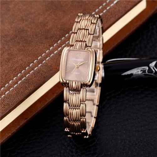 Luxury Women Watches Rectangular Oval Roun Quartz Ladies Watches Stainless Steel Strap Rose Gold Zegarek Damski