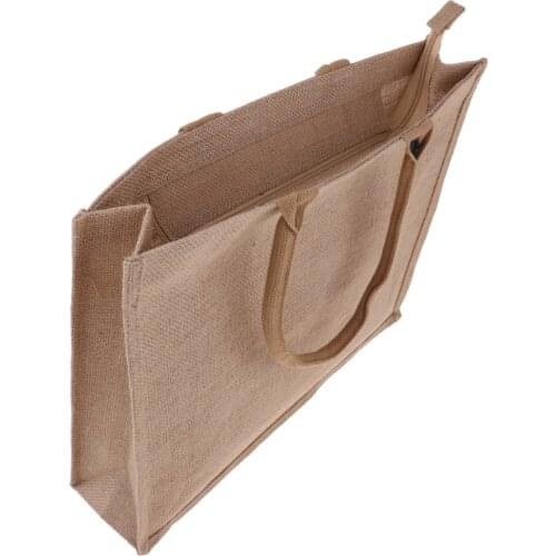 Eco-friendly Shopping Burlap Bag Linen Tote 300(400) (330) x 150(100)mm