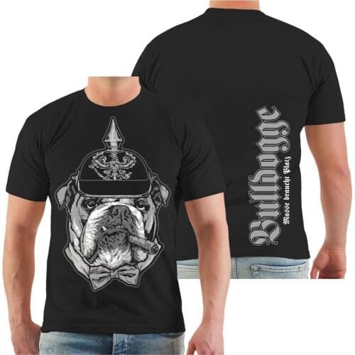 T-Shirt Bulldog - Earth Needs Space English Bulldog English Old Dogs2019 Brand Clothing Men Printed Fashion Design