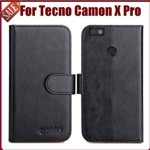 Hot Sale! Tecno Camon X Pro Case New Arrival 6 Colors High Quality Flip Leather Protective Cover For Tecno Camon X Pro Case