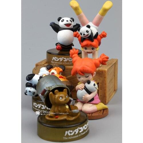 Panda panda figure toy gift 5pcs/set