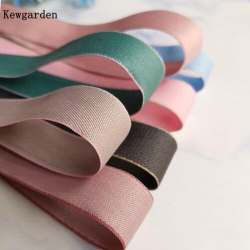 Kewgarden 38mm 25mm 1" 1.5" Satin Ribbon Handmade Tape DIY Hair Bowknot Bow tie Accessories Packing Ribbons Webbing 10 Yards