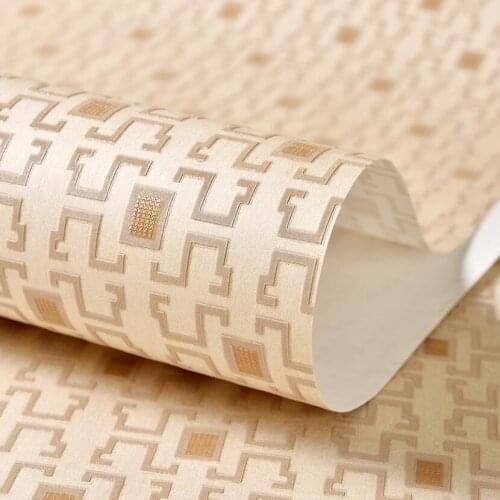 Chinese Wallpaper Murals Classic Grid Living Room Background Wallpapers 3d Embossed Elegant Vintage Wall Papers Home Decor W014