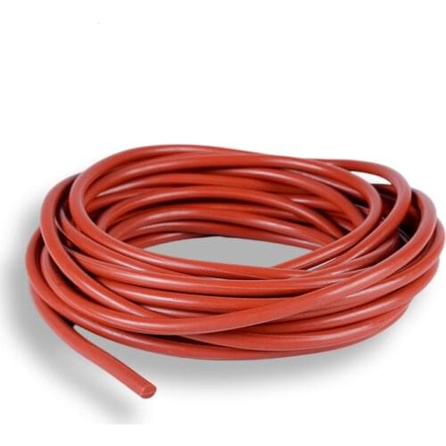 RED Silicone Rubber Diameter 1 1.5 2 3 4 5 6 7 8 9 10 mm Silicone Rubber Rod Silicon Cord Silicone Bar