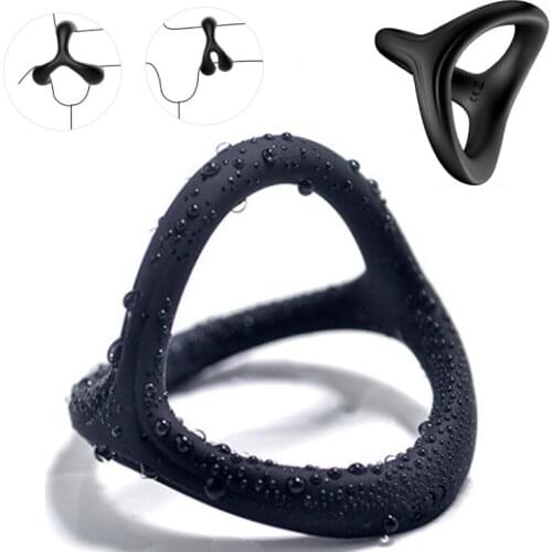 Sex Toys for Men Cock Ring Penis Chastity Cage Scrotum Massage Ball Stretcher Cockring Delay Ejaculation Sexules Toys Sex Shop