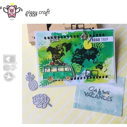 Piggy Craft metal cutting dies cut die mold Heart pineapple tag Scrapbook paper craft knife mould blade punch stencils dies