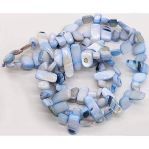 Natural Shell Irregular Rectangular Beads Use For Make Exquisite Ladies' Jewelry Bracelets 8x15-10x20 mm Length 80 cm