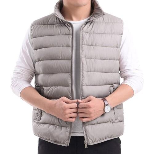 2020 New Spring Auutmn Sleeveless Jacket for Men Fashionable Winter Vest Male Body Warmer Plus Size Work Vests Waistcoat