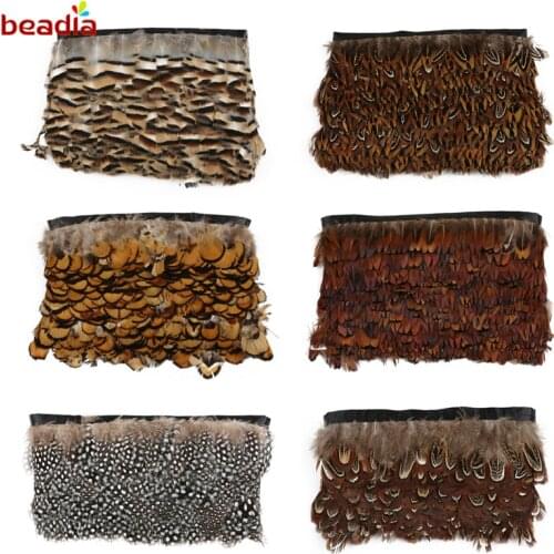 New 10 meter/lot Natural Rooster Feathers Trim Colorful Dyed Chicken Feather For DIY Garment Decoration Accessories