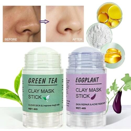 Purifying Clay Stick Mask for Face Moisturizes Oil Control Deep Cleaning Blackhead Remover Face Mask for All Skins Skin Care