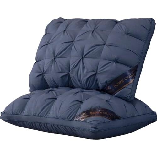 Hilton solid color hotel home pillow manufacturers direct pillow five star hotel pillow core vacuum compression packaging