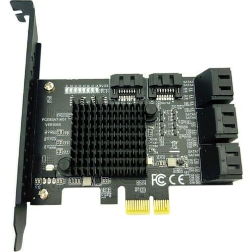 8/6/4 Port SATA 3 PCI Express Expansion Card PCI-E SATA Controller PCIE 1X to SATA3.0 Card 6Gb Adapter Add On Cards for HDD SSD