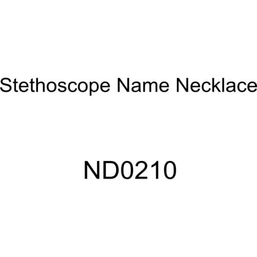 Custom Heart Stethoscope Name Necklace Stainless Steel Gold Chain Choker Necklaces New Fashion Jewelry Gift For Women Gift Bff
