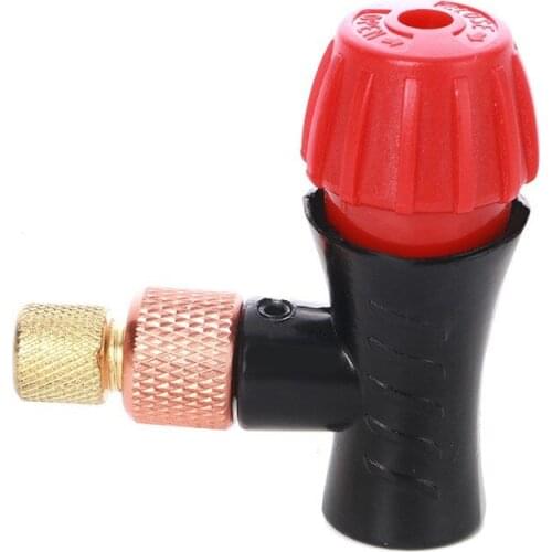 Mini Hand Pump Head Bicycle Inflator Head For CO2 Bottle Valve Fast Inflatable Road MTB Bike Air Inflator Accessories Newest