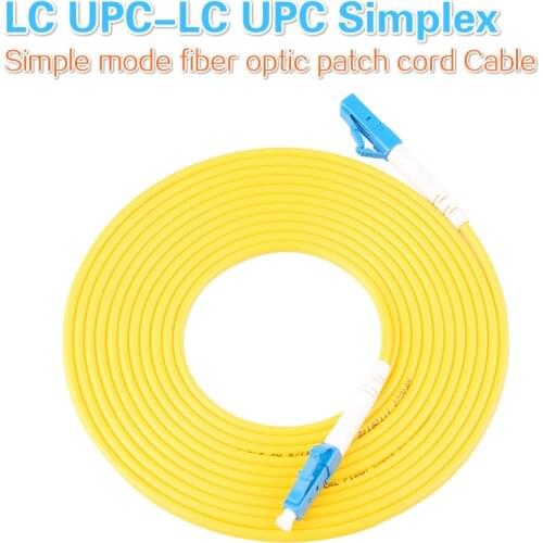 Simplex LC UPC-LC UPC Simple mode fiber optic patch cord Cable 2.0mm/3.0mm fiber optic jumper cable 10PCS/bag free shipping