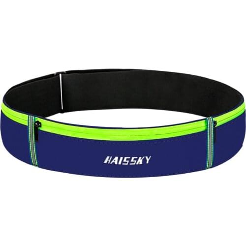 HAISSKY Sports Running Phone Pouch Bag For iPhone 12 11 Pro Max 6 7 8 Plus Waterproof GYM Zipper Waistband Case For Samsung S21