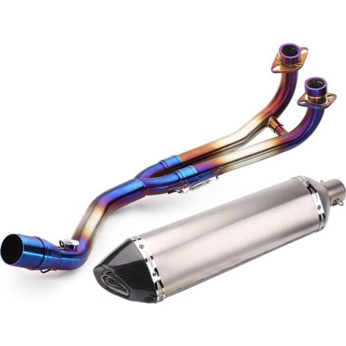 TMAX 500 530 Full Exhaust Muffler Pipe System Motorcycle Front Headers Link Pipe Slip On for Yamaha TMAX500 TMAX530 (2008-2016)