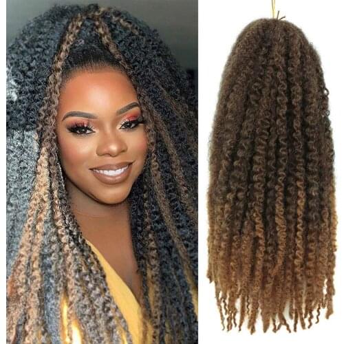 Marley Hair 24 inch Marley Hair For Twists Long afro kinky Twist Marley Braiding Hair Extension Synthetic Fiber Marley Braid