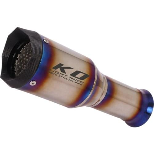 Motorcycle Exhaust Muffler Titanium Alloy Escape Tip Silencer Pipe Baffle System for KTM 1290 Super Duke R/GT