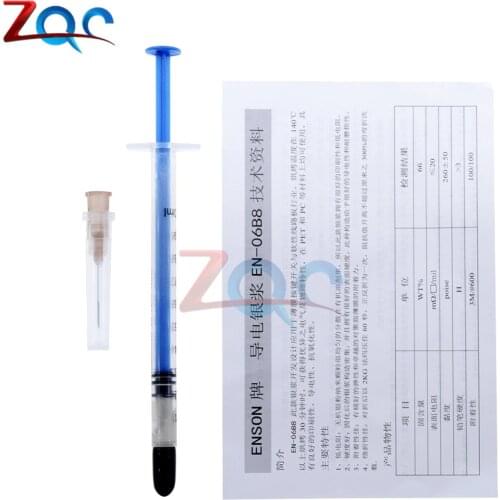 0.2ML Silver Conductive Adhesive Glue Wire Electrically Conduction Paste Electrical Paint for PCB Board DIY