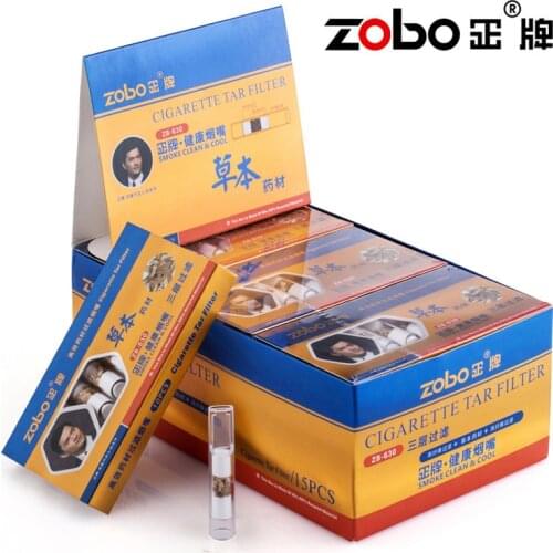 Newly 150Pcs Disposable Tar Filter Holdheld Herb Filtration Tobacco Cigarette Filter Reduce Hazardous Substance Three Filtration