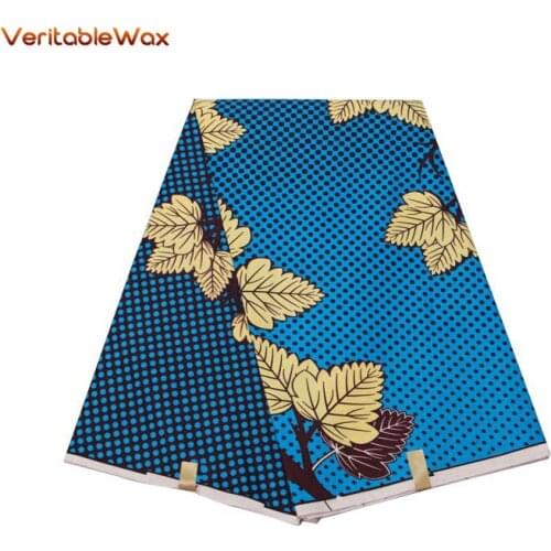 2020 Africa Ankara Polyester Fabric Blue Cloth Sewing Quilting Fabrics For Patchwork Needlework DIY Handmade Accessories FP6313