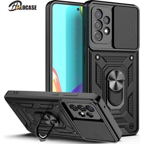 Slide Camera Lens Case for Samsung Galaxy S21 S20 Ultra Plus FE A72 A52 A71 A10S A20S A12 Military Grade Bumpers Armor Cover