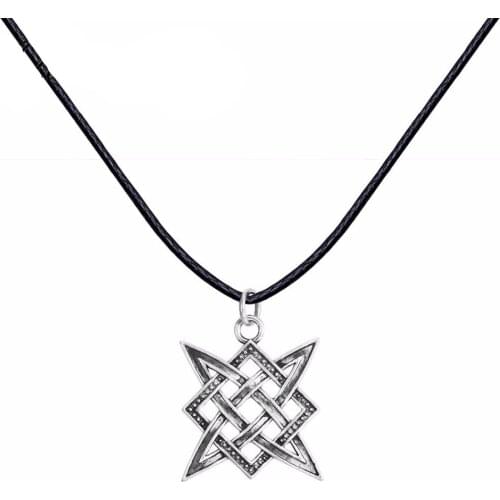 CHENGXUN Slavic Norway Valknut Viking Necklace For Women Vintage Pagan Antique Men Jewelry Charm Necklace
