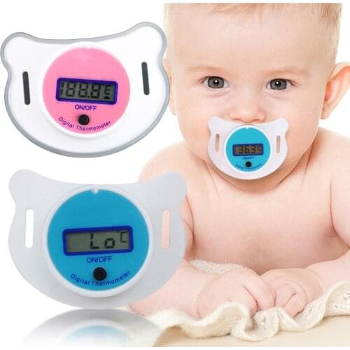 LCD Digital baby thermometer Mouth Nipple Infant Thermometer Pacifier Measuring Tools Electronic Temperature Measurement