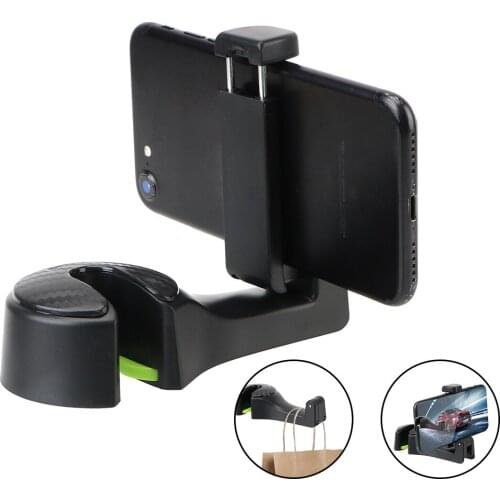 2 in 1 Phone Holder Car Headrest Hook Foldable Clips Organizer Towel Hook Automobile Trunk Organizer Seat Back Hanger
