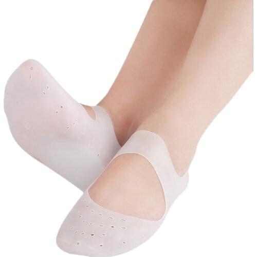 Hot Sale Silicone SEBS Moisturizing Socks Anti Cracking Boat Socks Breathable Arch Support SPA Foot Protect Insert Shoes Pads
