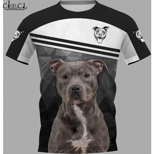 CLOOCL 2021 Newest Pit Bull Terrier 3D Printed Men Women T Shirt Harajuku Summer Short Sleeve Casual Unisex Tops Drop Shipping