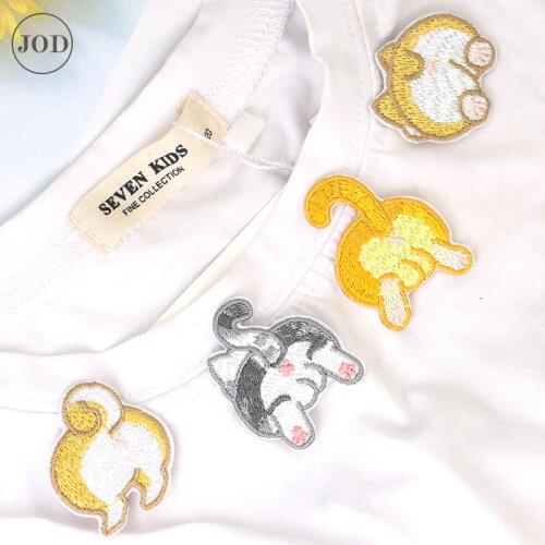 Butt Anime Clothes Patch Embroidery Iron on Fashion Patches for Clothing T-shirt Decorative Applique Sticker Fill Hole Badges