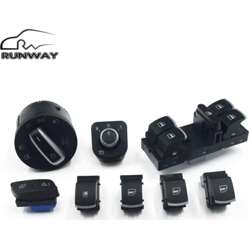 Window Headlight Mirror Feul Door Control Switch For VW Jetta Golf MK5 6 Tiguan RABBIT 5ND959565B 5ND959857 1KD959833 1K0962125