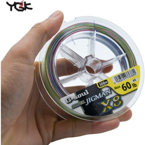 ORIAINAL Japan imported YGK G-SOUL SUPER JIGMAN X8 8 series colorful road sub-line PE wire braided wire