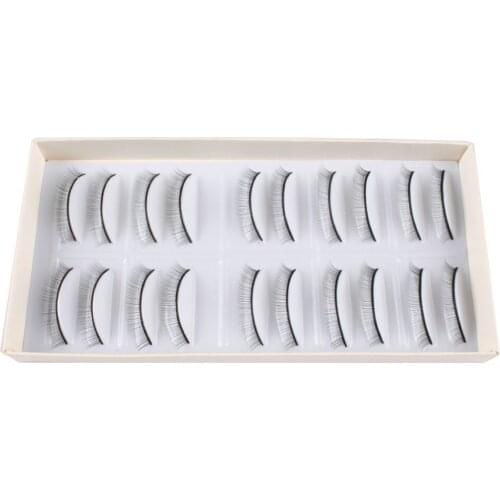 Grafting Practice Eye Lashes 10 Pairs Natural Sparse Cross Eye Lash High Quality Charming False Eyelash Extension Tools #226241