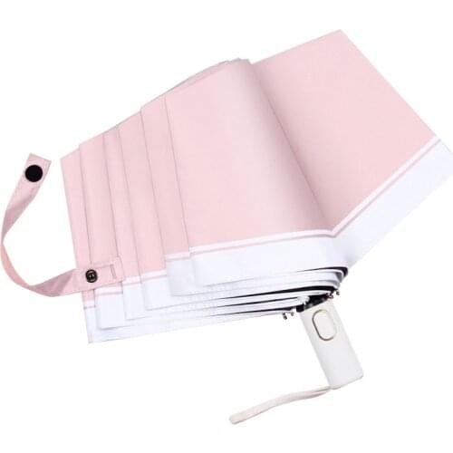Creative 3 Fold Light Automatic Umbrella Ultra Light Umbrella Folding Sun Umbrella Windproof Rain Mini Umbrella