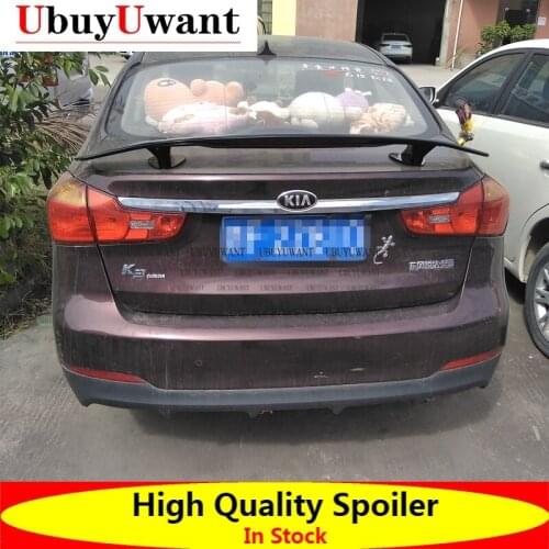 General Purpose Car Styling ABS Material And Surface Carbon Fiber Rear Spoiler For KIA FORTE K3 Universal Car Spoiler