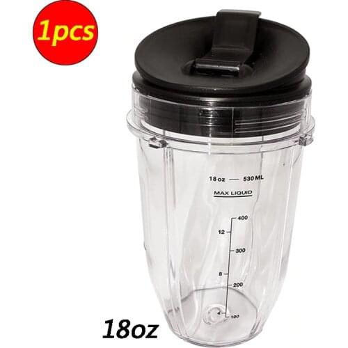 1 pcs Nutri Ninja 18-Ounce Cup with Sip N Seal Lidsfor Blenders Durable Good Seal Ring Keep Fresh Sport Plastic Bottle Parts
