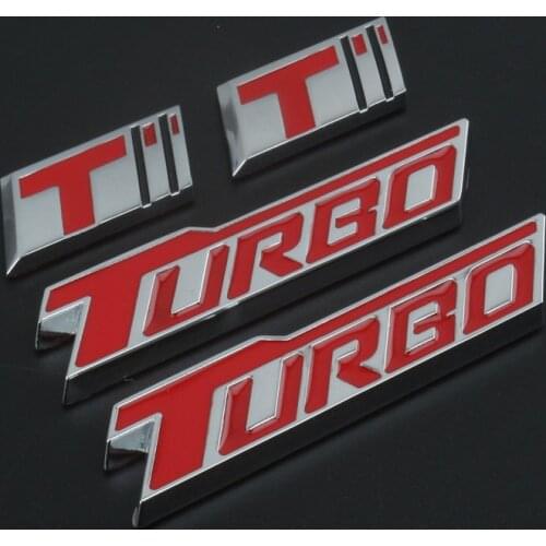 1 Pcs 3D Metal Auto Decals T TURBO Logo Sticker Emblem Badge Car Stickes Rear Trunk for Buick Car Styling