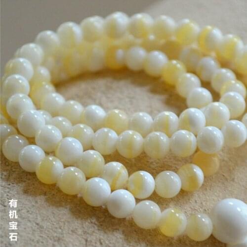 10mm Rare Sea tridacna Mala Bead Bangle giant clam Golden line bead Hanging 108 Beads