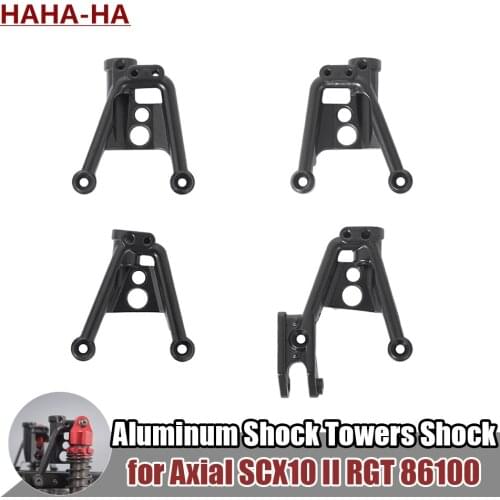 4PCS Aluminum Shock Towers Shock Hoops for 1/10 RC Crawler Axial SCX10 II 90046 90047 RGT 86100