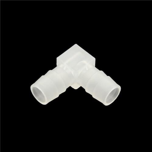 5pcs 1.6/2.4/6/8/10/12/20mm Plastic Pagoda Barbed Equal Elbow L Type Hose Connector Pipe Fitting Tube Joint for Garden