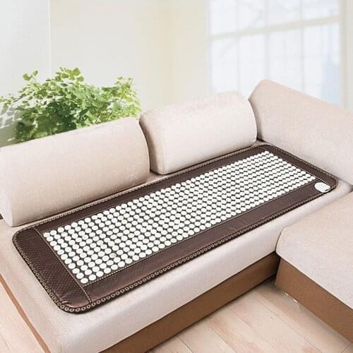 Free shipping POP RELAX heating tourmaline magnetic therapy flat mat PR-C06A Germanium stone physiotherapy pad 50x150cm