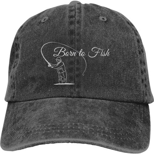 Born To Fish Baseball Cap Men Hats Women Visor Protection Snapback Carp Fishing Fisher Caps