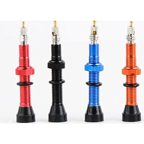 Deemount Bicycle Tubeless Carbon Rim Presta Valves Nipple Brass Core CNC Machined Anodized W/Tool