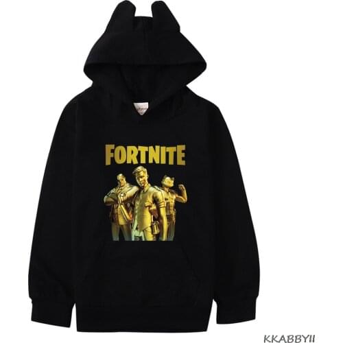 Spring and Autumn Childrens Clothing Cartoon Game Fortnites Night Print Boys and Girls Sports Suit Hoodie Top