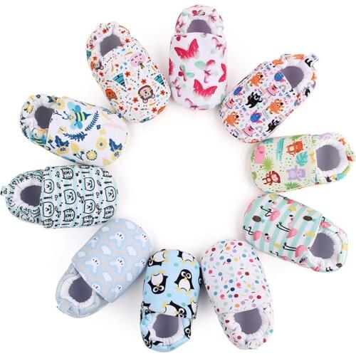 Breathable Baby Girls Boys Shoes, Infant Autumn Winter Sweet Style Cartoon Printing Soft Sole Shoes Toddlers Non-slip Prewalker